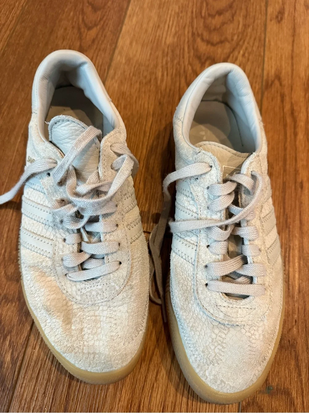 adidas Samba Sneakers in Cream and Gum